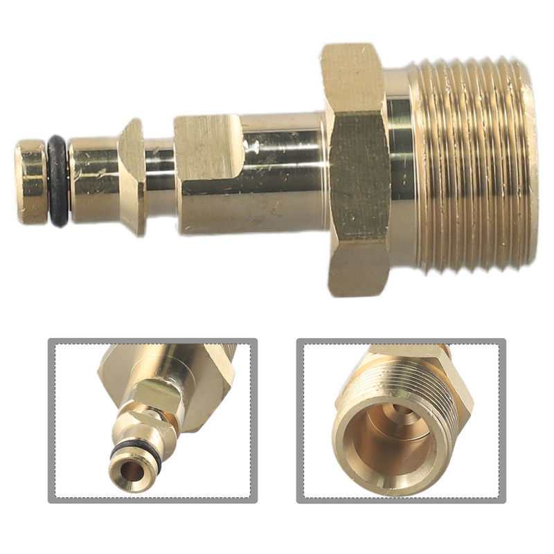 Thumbnail: M22 Adapter High Pressure Washer Hose Pipe Quick Connector Convert Tool For For