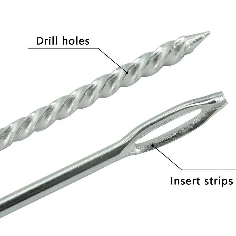 Thumbnail: NEW Tubeless Tire Repair Kit - Emergency Puncture Tools W/Rubber T-Plugs for Car
