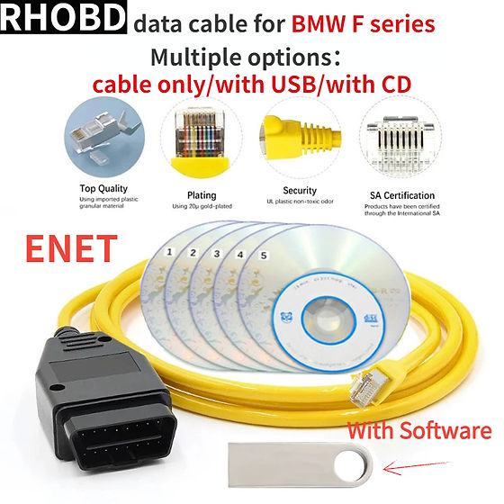 Enet Câble OBD2 pour série F série 1 F20 3 F30 F31 F80 5 F07 F10 F11 F18 6 F12 F13 7 F01 F02 F03 F04 X3 F25 Codage Réseau Extension Ethernet Enet Câble OBD2 pour série F série 1 F20 3 F30 F31 F80 5 F07 F10 F11 F18 6 F12 F13 7 F01 F02 F03 F04 X3 F25 Codage Réseau Extension Ethernet