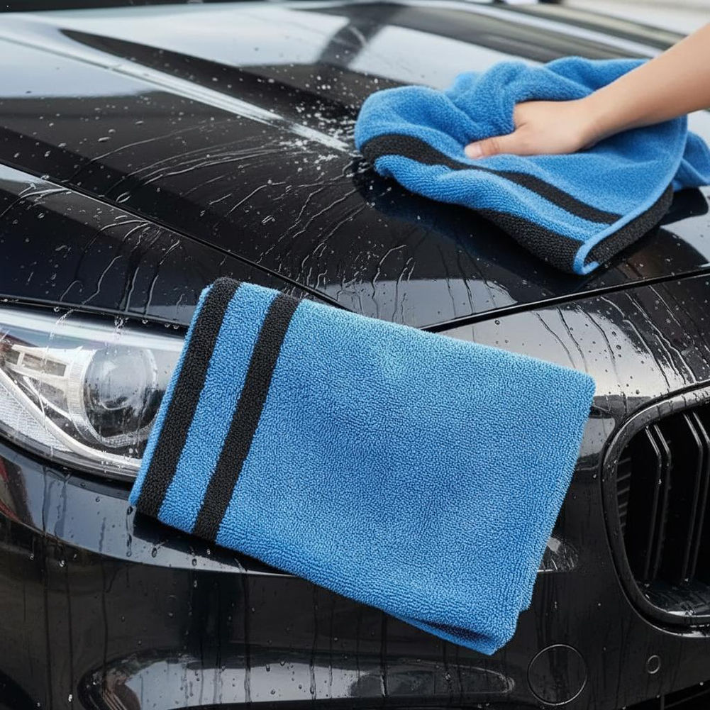 Microfiber Car Wash Towel 1400GSM Full-Size SUV Truck Drying Towel Double-Sided