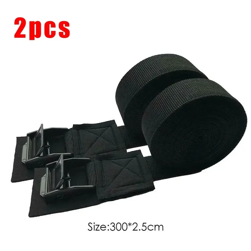 2 Pcs 250kg Car Roof Rack Kayak Cam Buckle Lashing Strap Luggage Strap Polyester