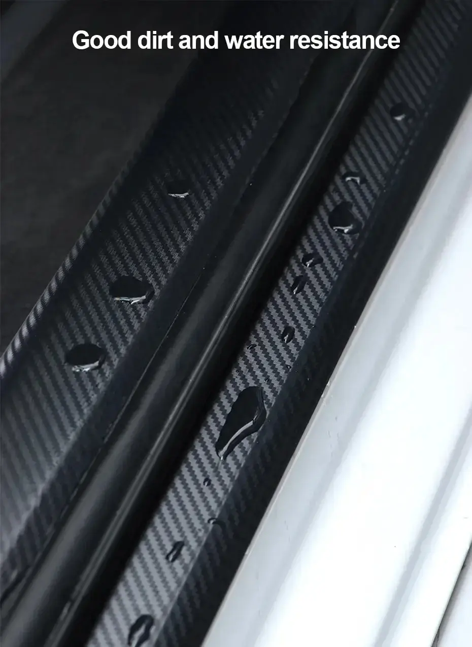 Thumbnail: 3D Carbon Fiber Sticker Paste Car Threshold Protective Film Anti Scratch Waterpr