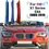 Thumbnail: 3Pcs ABS Car Racing Front Grille Trim Strips For BMW X1 F48 E84 U11 2009-2021 20