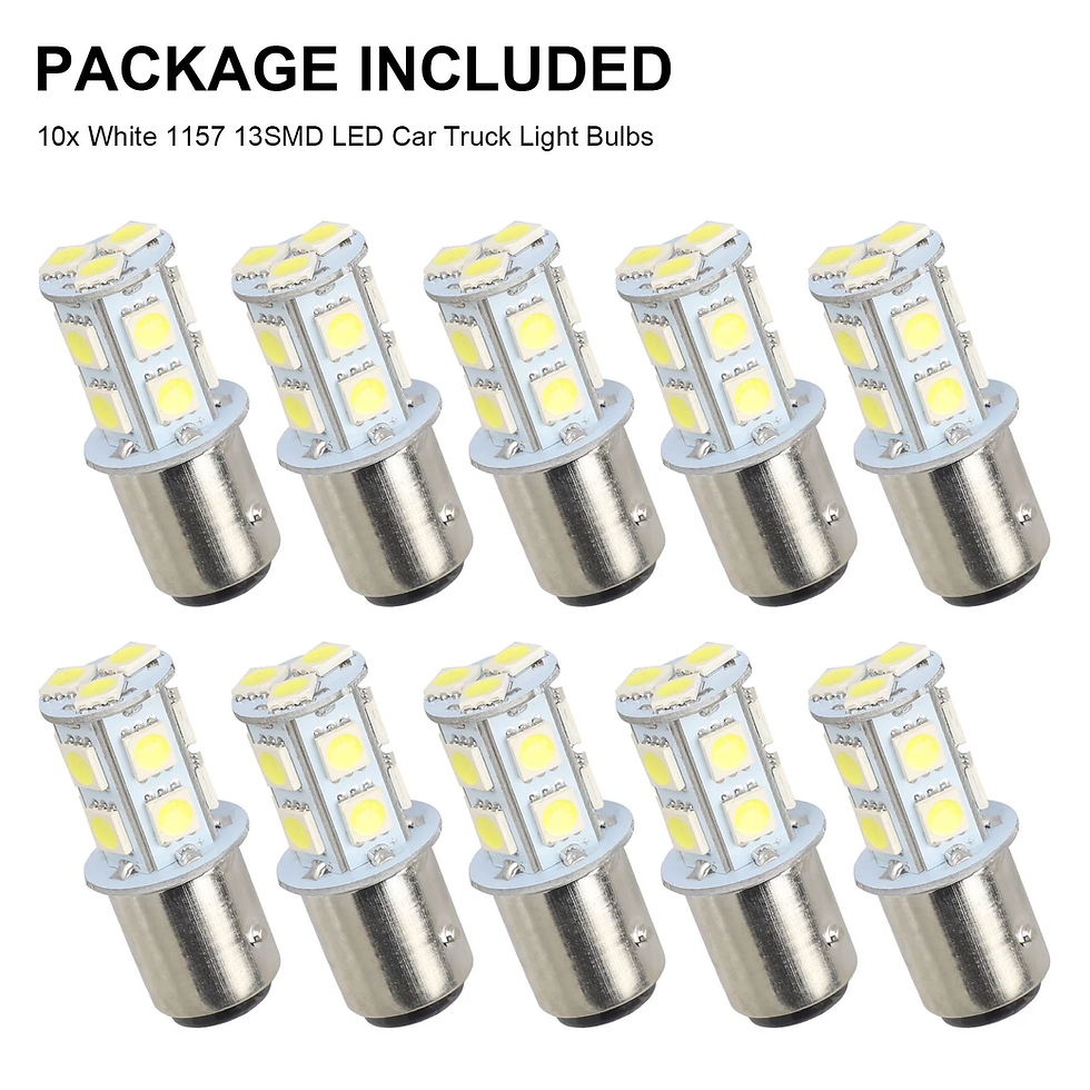 Thumbnail: 10Pcs 1157 LED Bulb,  2057 2357 7528 BAY15D Turn Signal Parking Lights LED Tail 