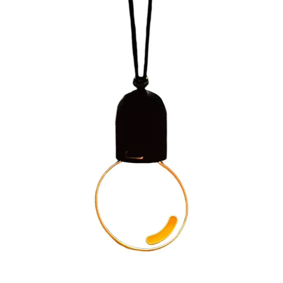 Thumbnail: Car Rearview Mirror Ornament Hanging Decor, Retro LED Bulb Atmosphere Ambient Li