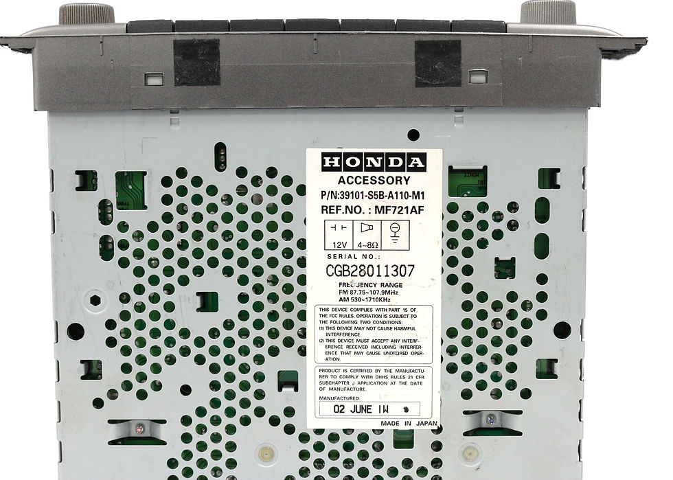 Thumbnail: Restored 2003 Honda Civic Factory OEM AM FM Radio CD Player 39101-S5B-A110-..