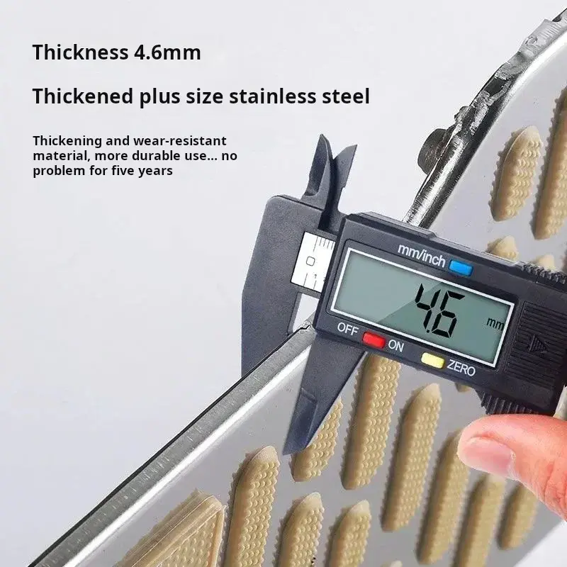 Thumbnail: Auto Foot Rest Pedal Plate Floor Carpet Mats Non-slip Stainless Heel Pad For Tru