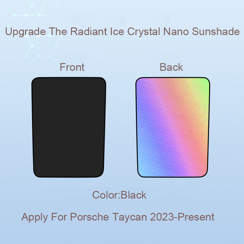 Thumbnail: For Porsche Taycan 2023 2024 2025 Car Colorful Ice Crystal Sunroof Sunshade Skyl