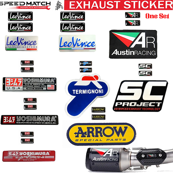 Exhaust pipe Sticker For Yoshimura SC Project Austin Racing
