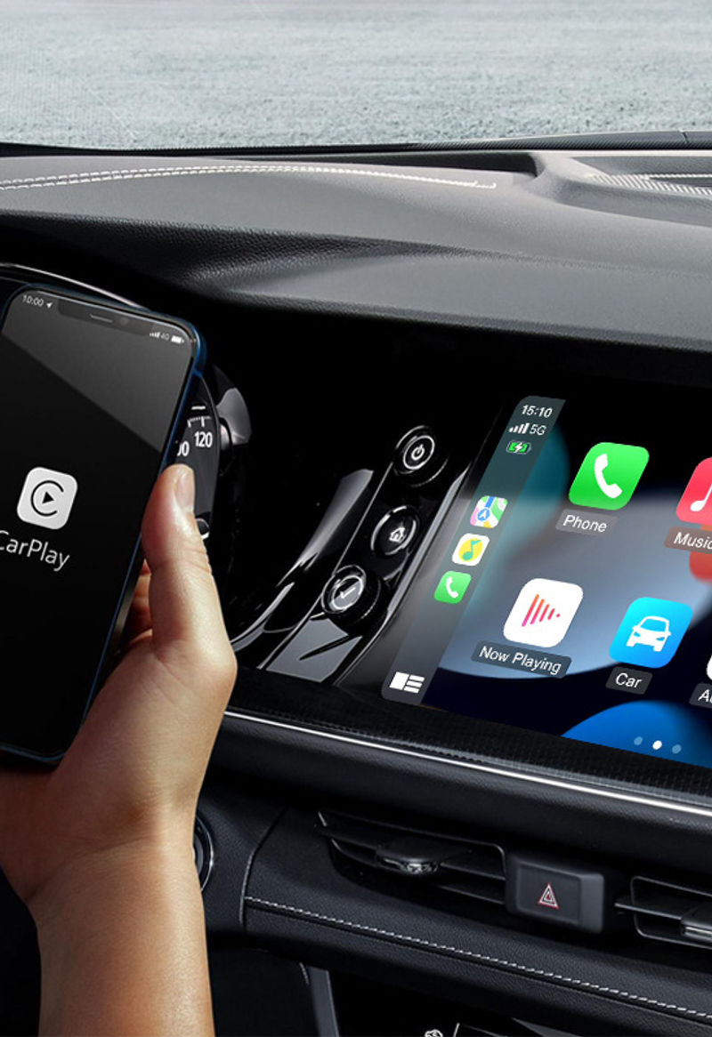 Thumbnail: Lenovo 2 in 1 Wireless Android Auto Adapter Wireless CarPlay Dongle Car Intellig