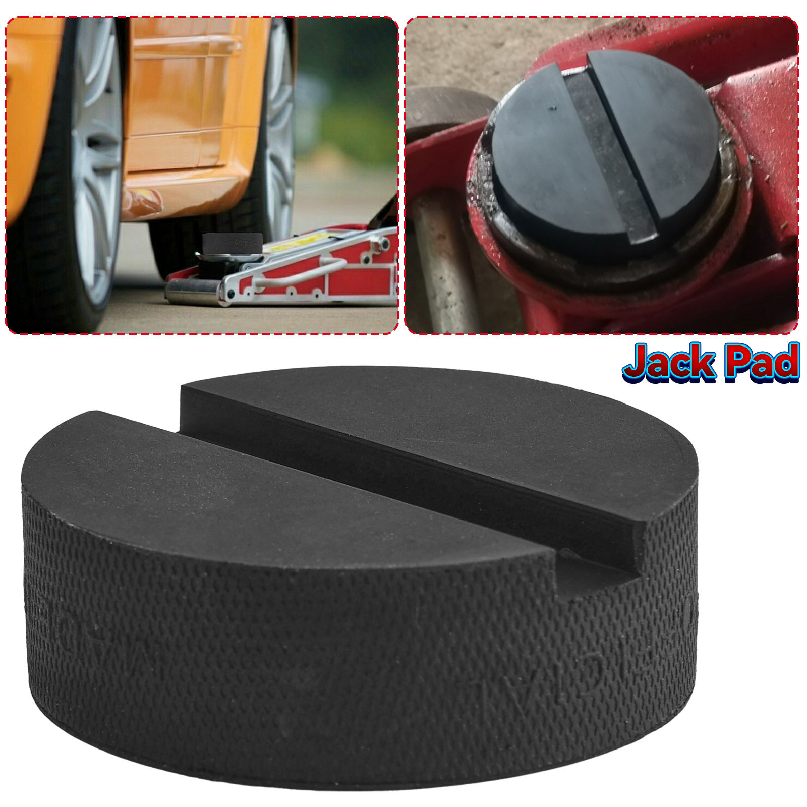 Universal Small Jack Rubber Pad Diameter 60mm Anti-slip Rail Adapter Support Blo