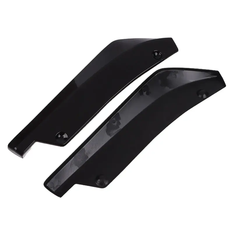 Thumbnail: 1 Pair Carbon Fiber Winglets Side Skirt Extension Car Front Rear Bumper Strip Li