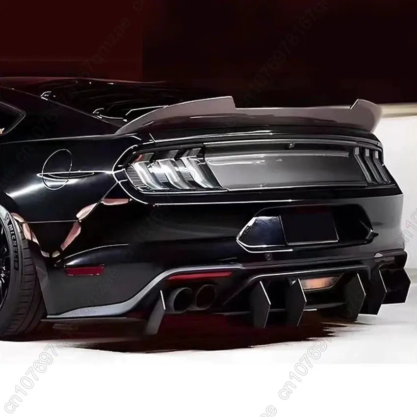 Thumbnail: Car Rear Bumper Diffuser Fit For Ford Mustang 2018 2019 2020 2021 Body Kit Black