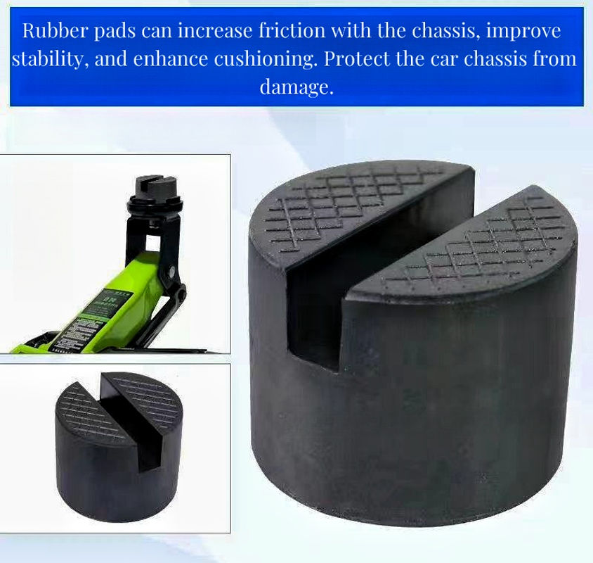 Thumbnail: 1PCS Black Rubber Jacking Pad for Car Lift Anti-slip Surface Tool Rail Protector