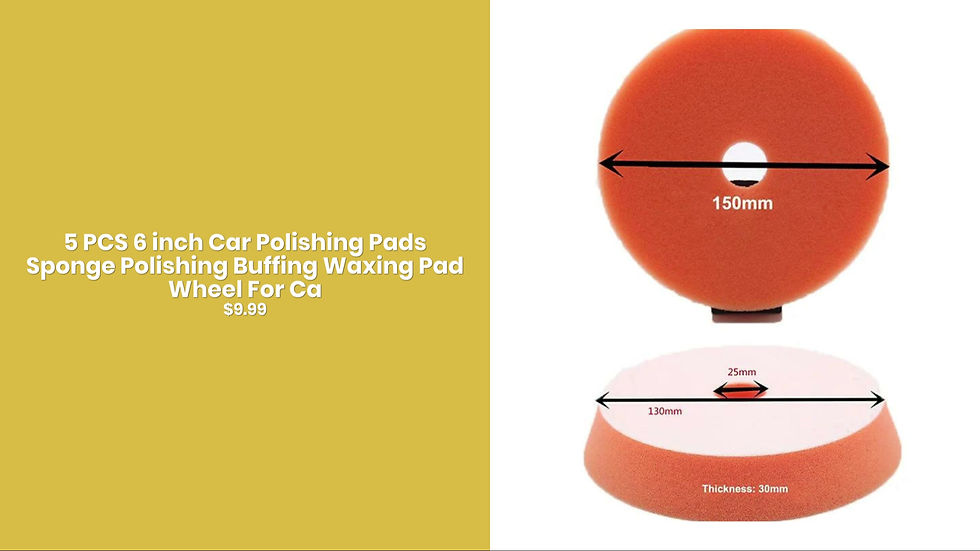 Thumbnail: 5 PCS 6 inch Car Polishing Pads Sponge Polishing Buffing Waxing Pad Wheel For Ca
