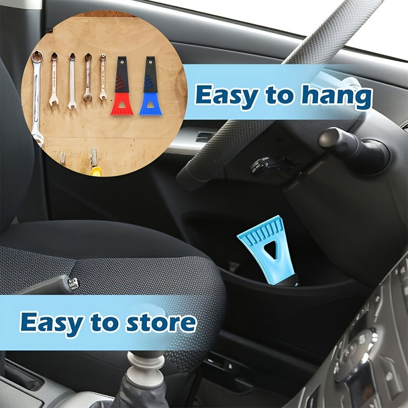 Thumbnail: Ergonomic PVC Ice Scraper & Car Glass Snow Shovel - Multi-Functional Defrosting
