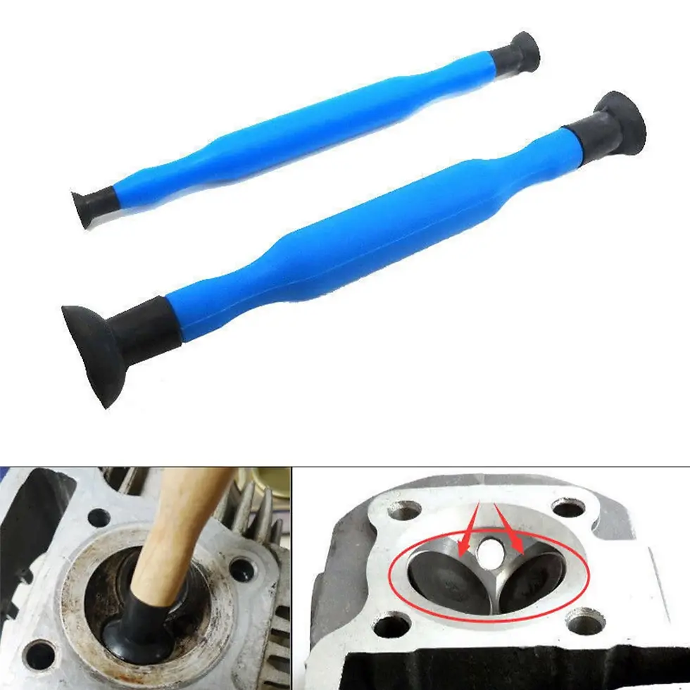 Thumbnail: 2Pcs Valve Lapping Sticks Set Rubber Valve Lapping Grinding Stick with Suction C