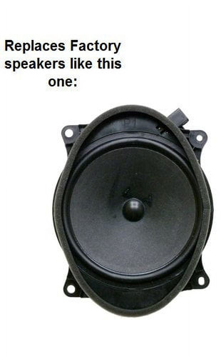 1-Pair 6x9 Rear Deck Speaker Adapters For Toyota Camry 2002-2011 & Corolla 2003-2013 – Direct Fit