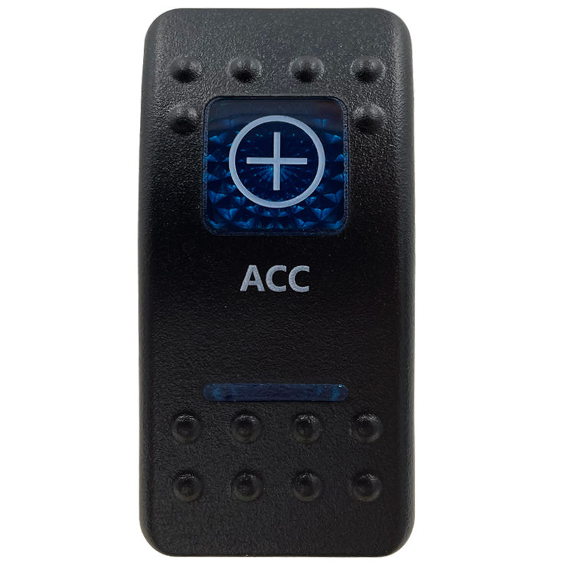 Thumbnail: Dual Blue Lens Rocker Cap Night Illumination for Car Boat ATV Jeep Carling Navar