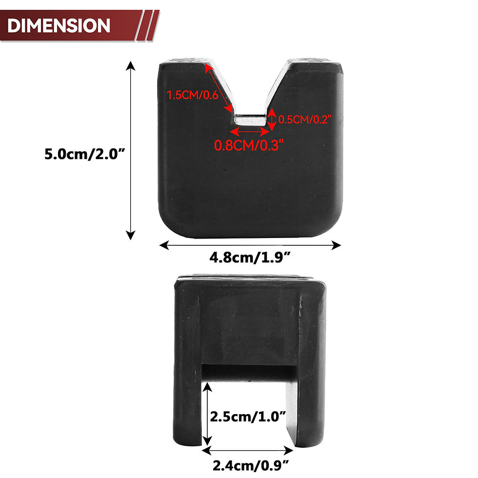 Thumbnail: Universal Car Rubber Slotted Jack Stand Pad Lift Pads Adapter Repair Tool 3 Ton
