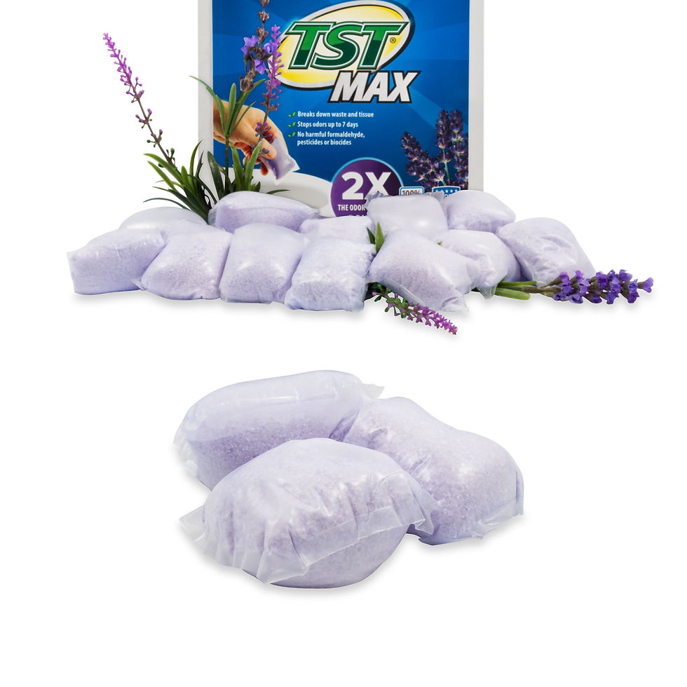 Thumbnail: Camco TST MAX RV Toilet Treatment Drop-Ins - Septic Safe - Lavender, 15 Cou..