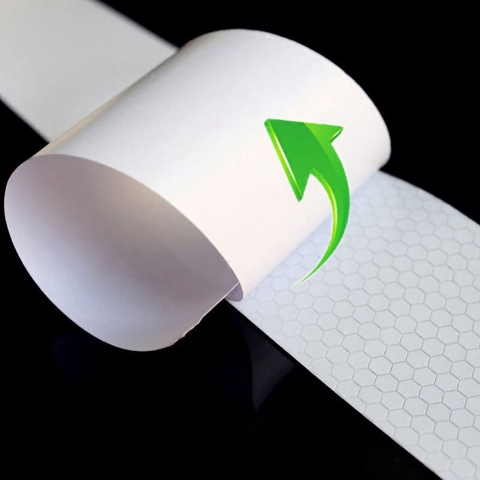 Thumbnail: 5cm*1m Bike Body Reflective Safety Stickers Reflective Safety Warning Conspicuit