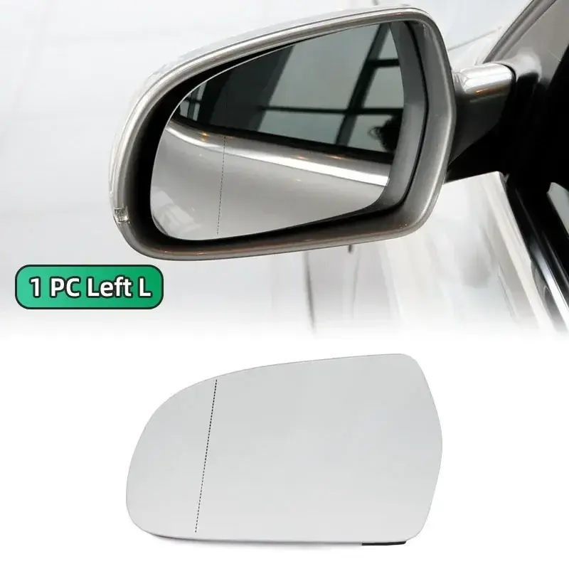Thumbnail: Left Right Wing Mirror Glass Heated Driver Passenger Side For Audi A4 S4 RS4 B8.