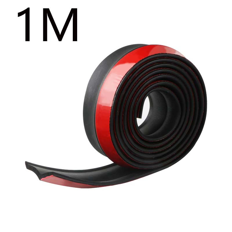 Thumbnail: Car Front Bumper Lip Splitter Spoiler Rubber Skirt Protector Body Trim Bumper Li