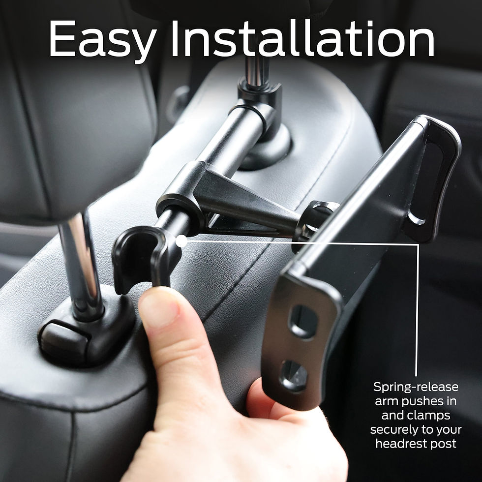 Thumbnail: Monster Universal Backseat Headrest Tablet Mount - Keep Passengers Entertai..