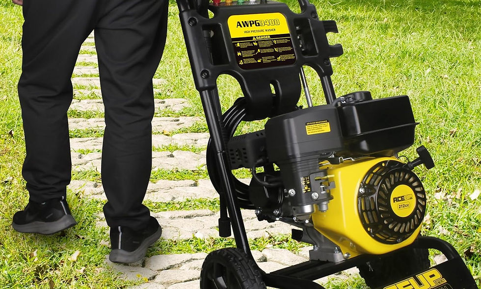 Thumbnail: Aceup Energy 3400 PSI 2.6 GPM 212cc Gas Powered Pressure Washer, High Press..
