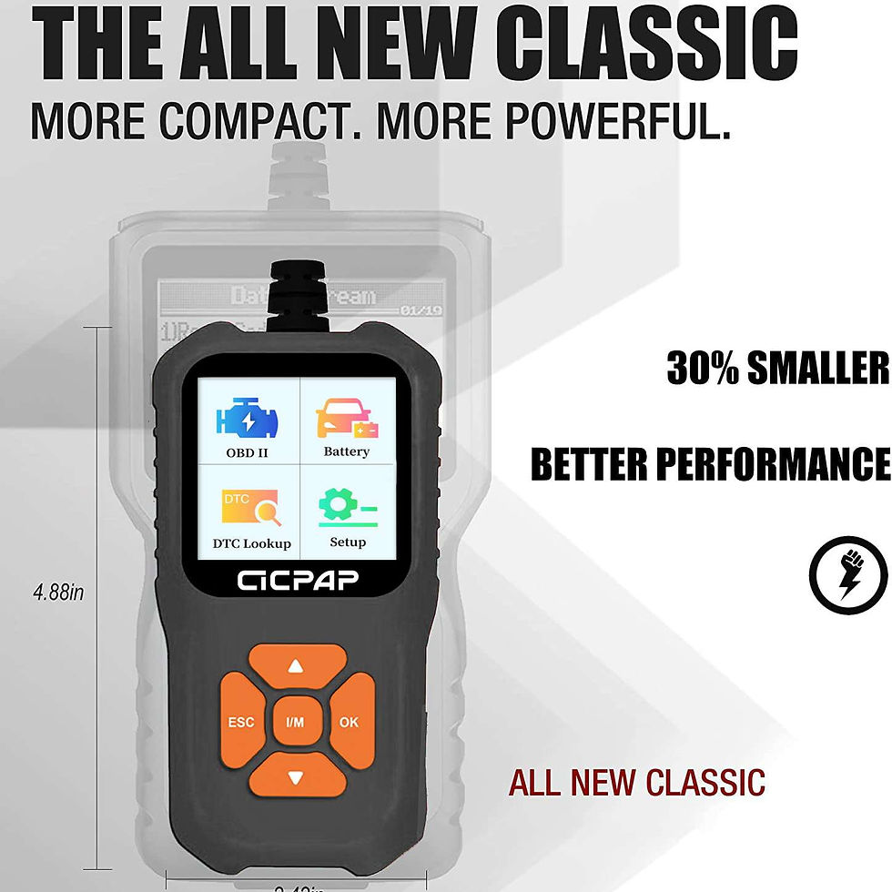 Thumbnail: CICPAP Car OBD2 Scanner Code Reader, Engine Fault Car Diagnostic Tool for Q..