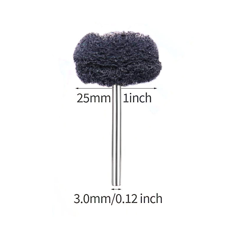 Thumbnail: 10-50pcs Scouring Pad for Mini Drill Abrasive Brush 2.35mm Shank Buffing Wheel N