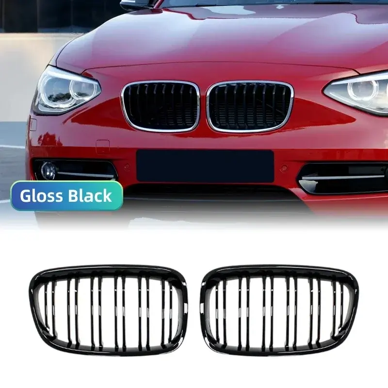 Thumbnail: Carbon Fiber Low Bumper Grille Cover For BMW 1 Series F20 F21 2011 2012 2013 201