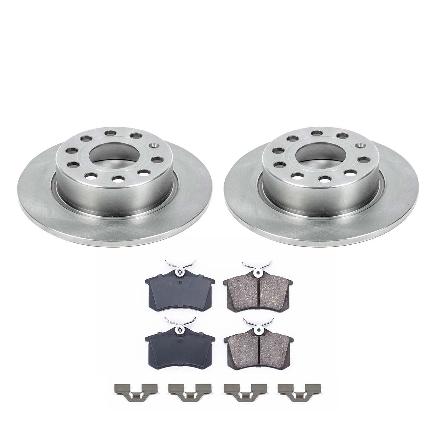 Ultimate Brakes Rear Ceramic Brake Pad and Rotor Kit with Hardware WM80358