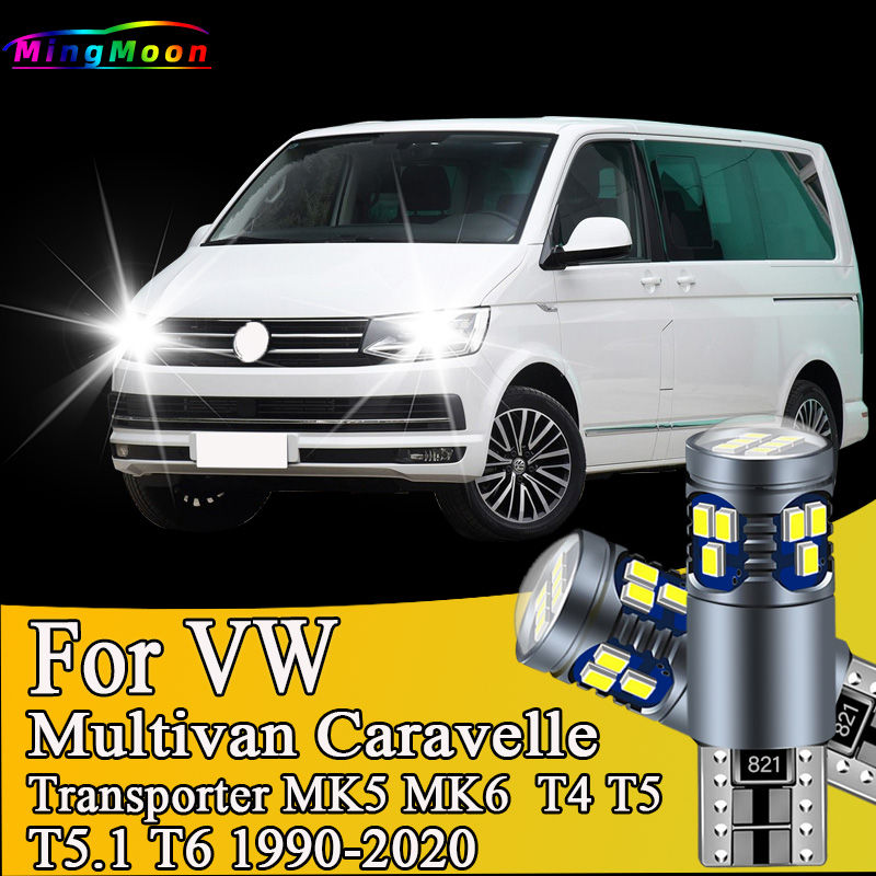 2Pcs T10 Car LED Bulbs Parking Clearance Lights For Volkswagen VW Multivan Carav