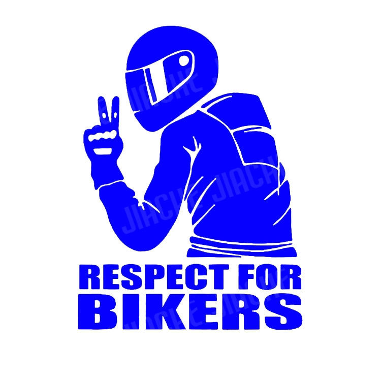 Thumbnail: 10 colors Respect Biker Sticker For On Car Motorcycle Vinyl 3D Stickers Motorcyc