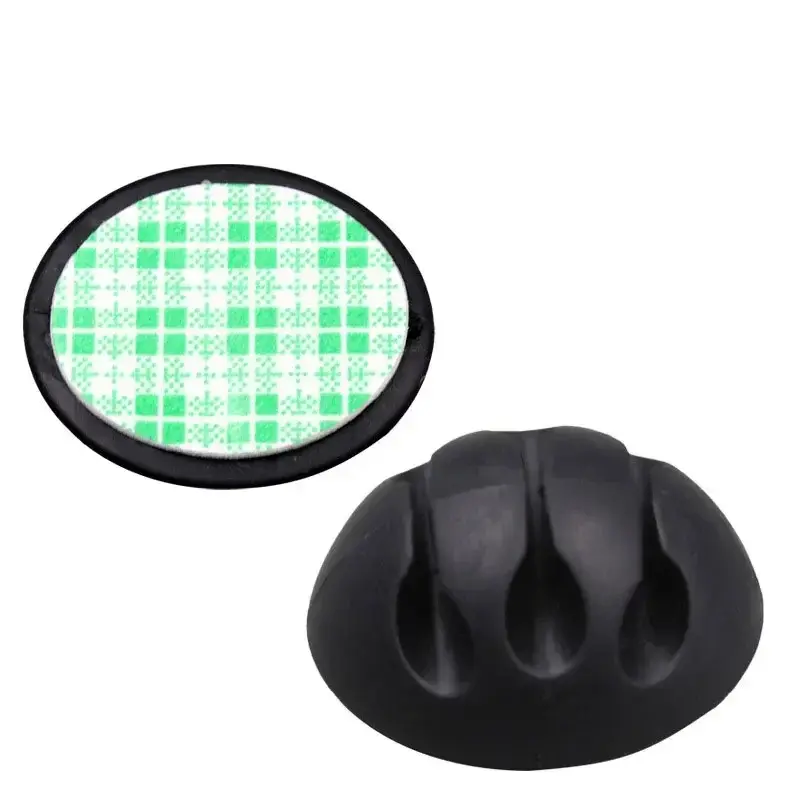 Thumbnail: Cable Organizer Silicone USB Cable Winder Desktop Tidy Management Clips Cable Ho