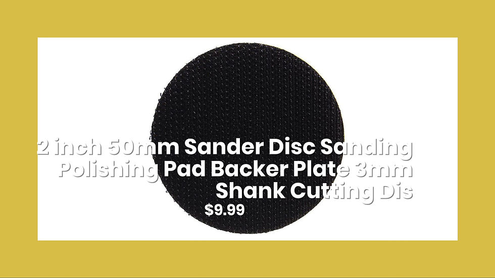 Thumbnail: 2 inch 50mm Sander Disc Sanding Polishing Pad Backer Plate 3mm Shank Cutting Dis