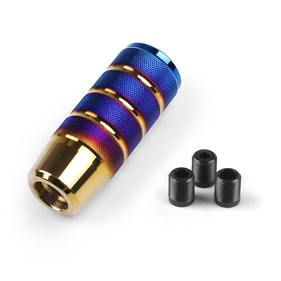 Thumbnail: Interior Parts 95MM Non-Slip Gear Shift Knob Manual Transmission Aluminum Knurle