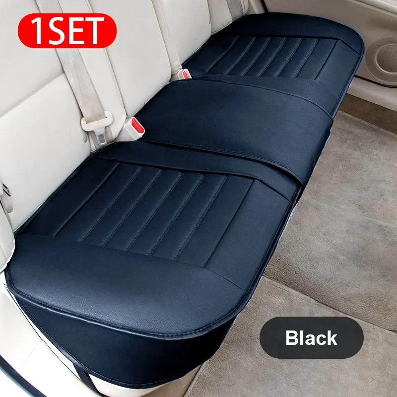 Thumbnail: SEAMETAL Full-Surrounded Car Seat Cover Premium PU Leather Auto Seat Protector C