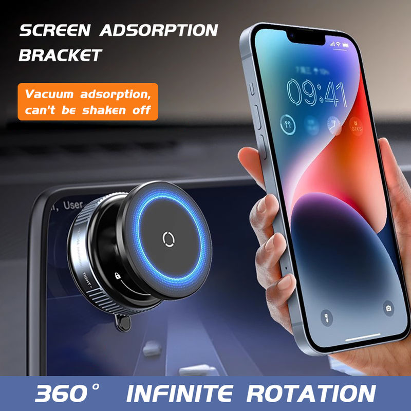 Thumbnail: For Magsafe Magnetic Car Phone Holder Stand Suction Cup Magnet Car Mount Support