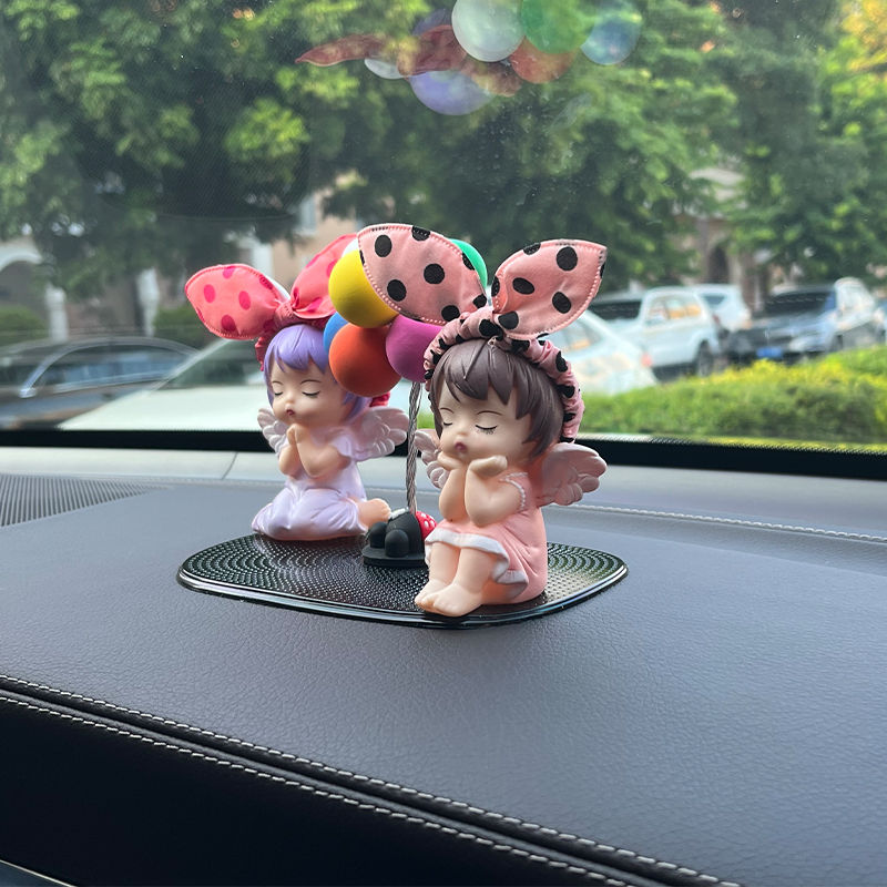 Thumbnail: Car Ornaments Girls Car Interior Decoration Little Girl Bow Doll Ladies Center C