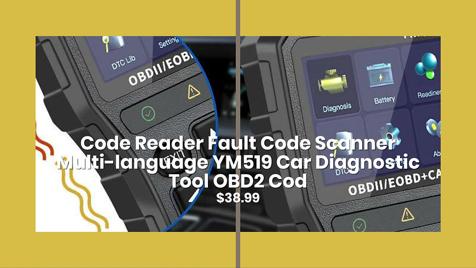 Thumbnail: Code Reader Fault Code Scanner Multi-language YM519 Car Diagnostic Tool OBD2 Cod