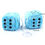 Thumbnail: Fuzzy Plush Dice With Dots Retro Square Plush Hanging Pendant Fuzzy Dices For Ca