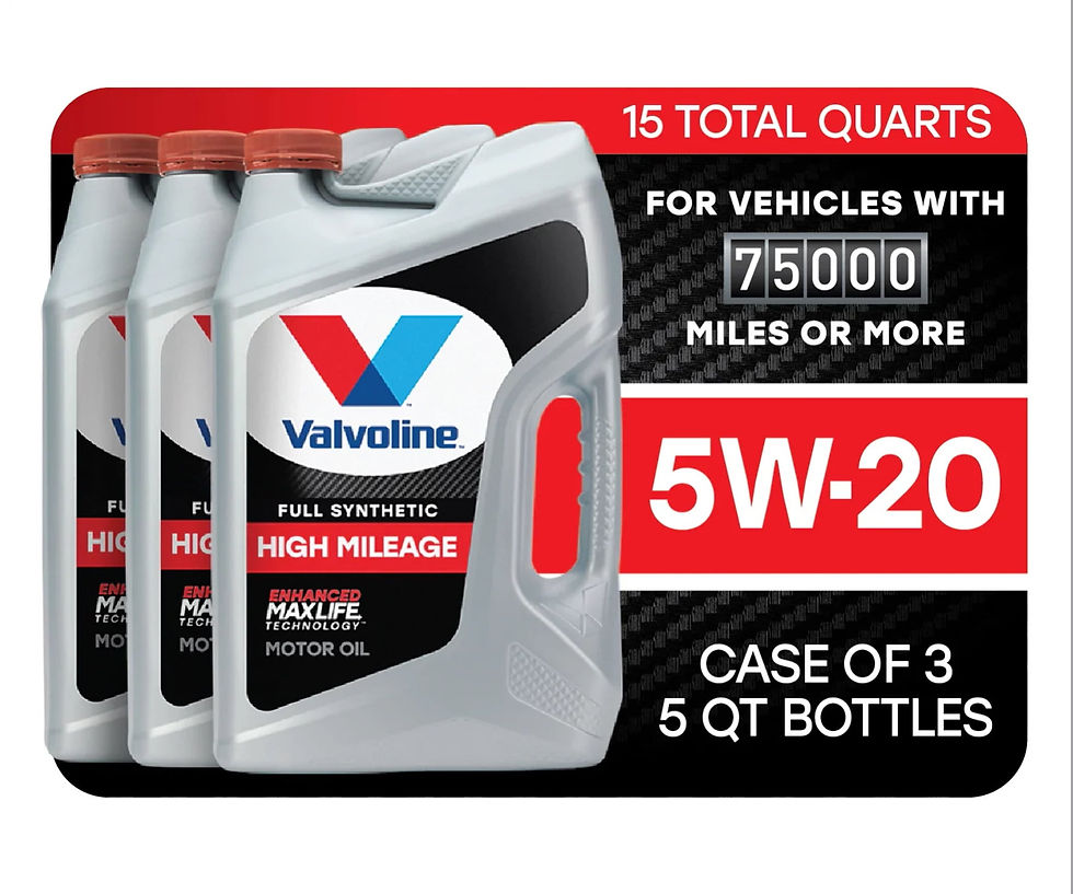 Thumbnail: Valvoline Full Synthetic High Mileage with MaxLife Technology Motor Oil SAE..