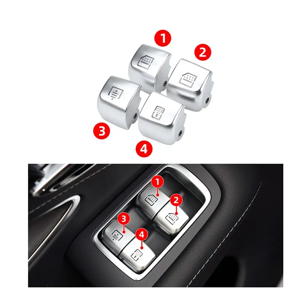 Thumbnail: For Mercedes Benz W222 S-Class 2014-2019 Rear Window Switch Button Window Switch