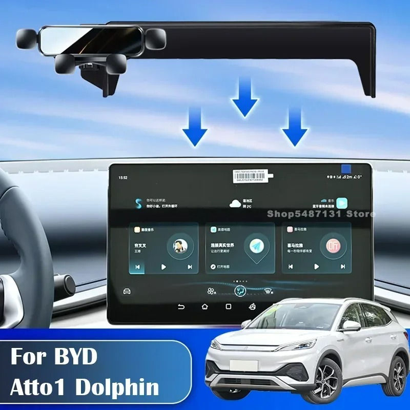 Car Phone Mount Phone Holder for BYD Atto1 Dolphin Atto 3 12.8/15.6Inch Screen F