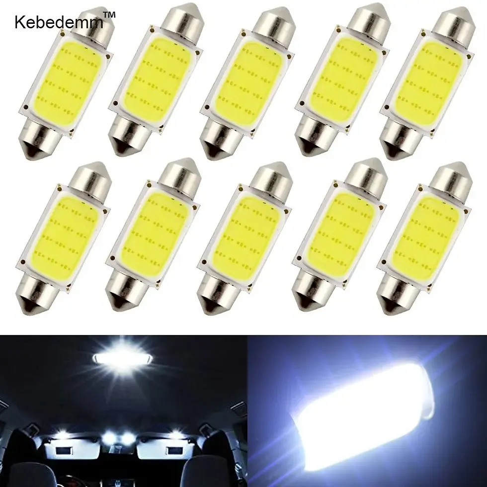 Thumbnail: 10pcs/Lot Dome Light 31mm 36mm 39mm 41mm Car COB 1.5W DC12V Interior Car
