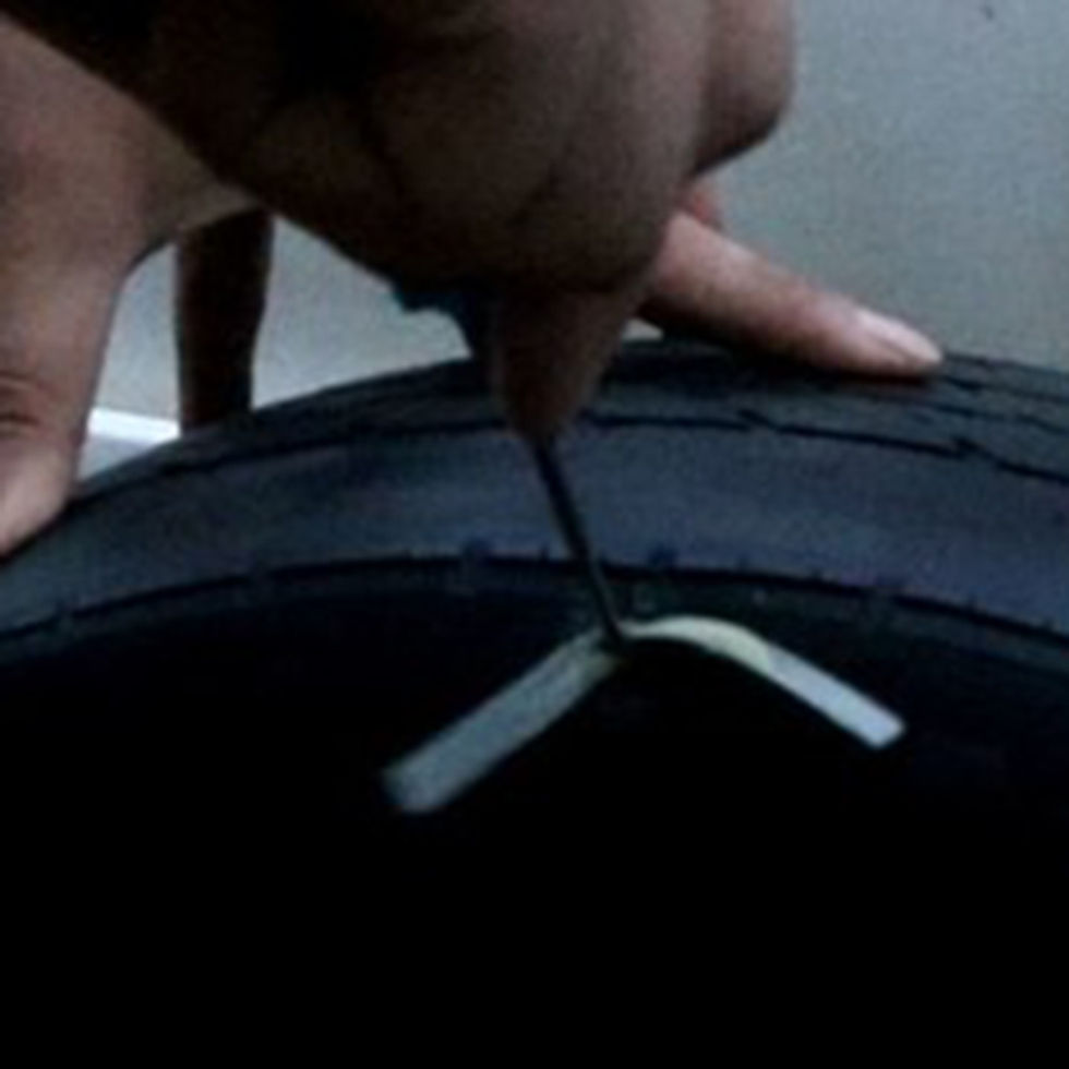 Thumbnail: Car Tire Repair Strips Vacuum Tyre Wheel Repair Rubber Strip Tools Universal Bic