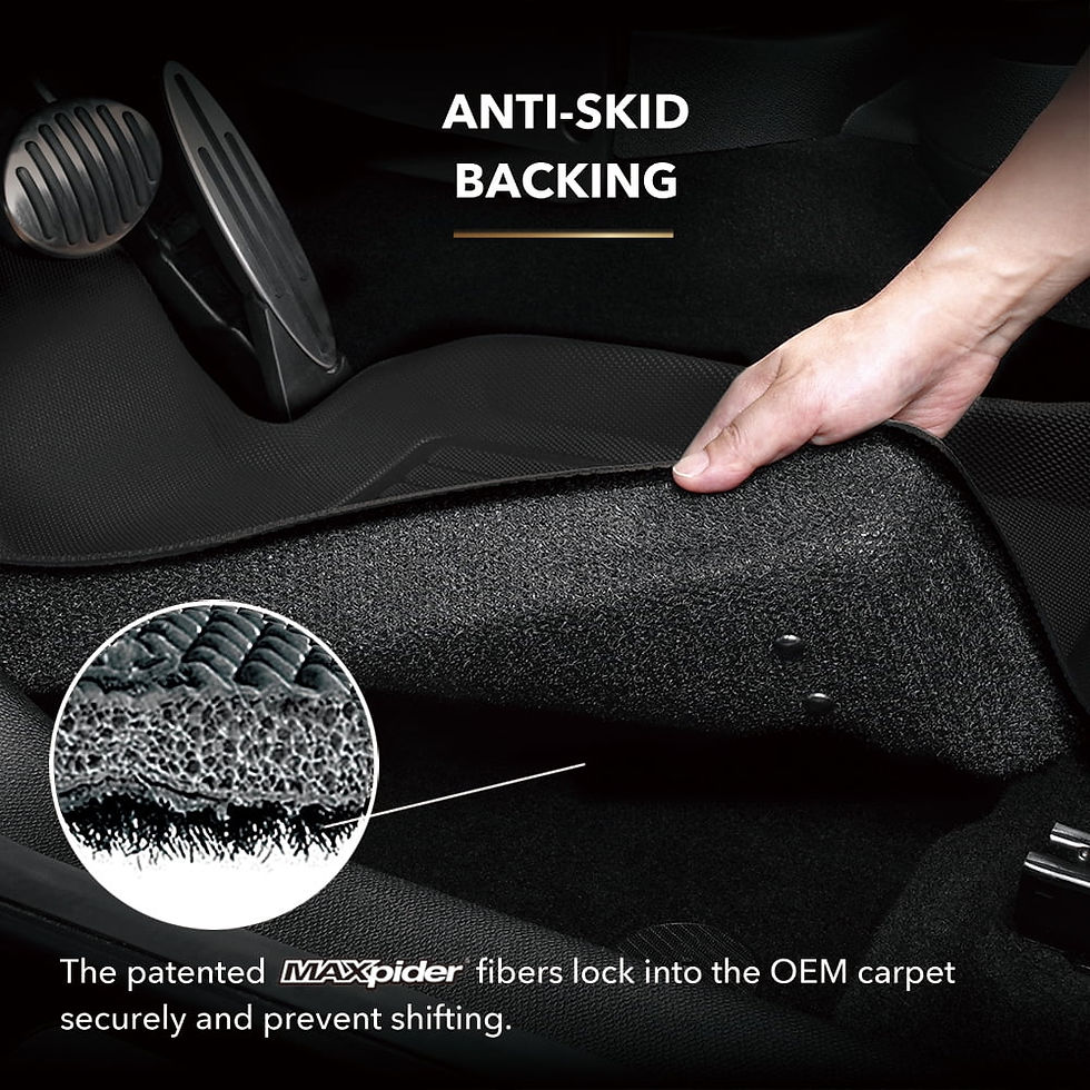 Thumbnail: 3D MAXpider KAGU Floor Mat (BLACK) compatible with DODGE CHALLENGER 2008-20..
